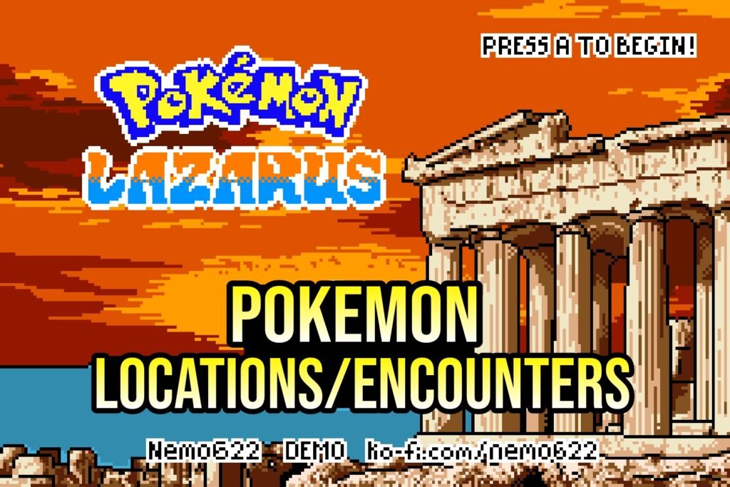 Pokemon Lazarus Pokemon Locations